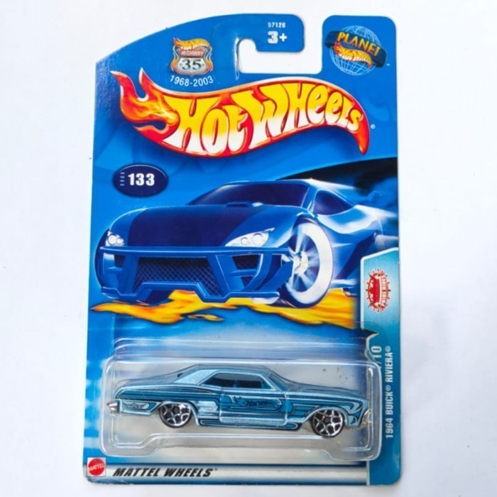 Hotwheels 1964 64 Buick Riviera biru muda 2003