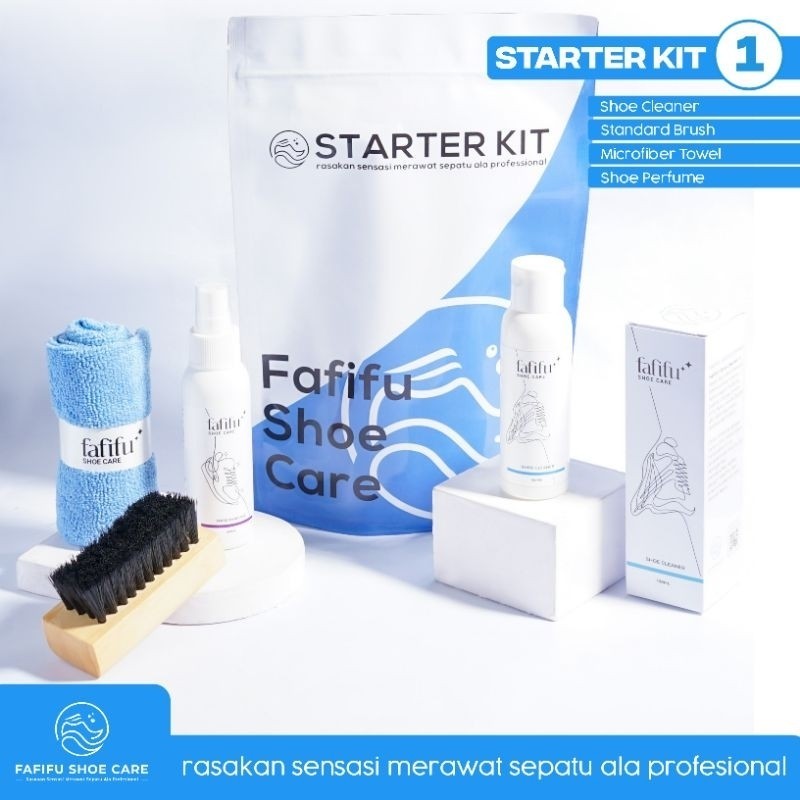 Starter Kit By FAFIFU 1 |  Paket Cuci Sepatu | Starter Kit Shoe Cleaner | Cleaner Sepatu | Pembersih