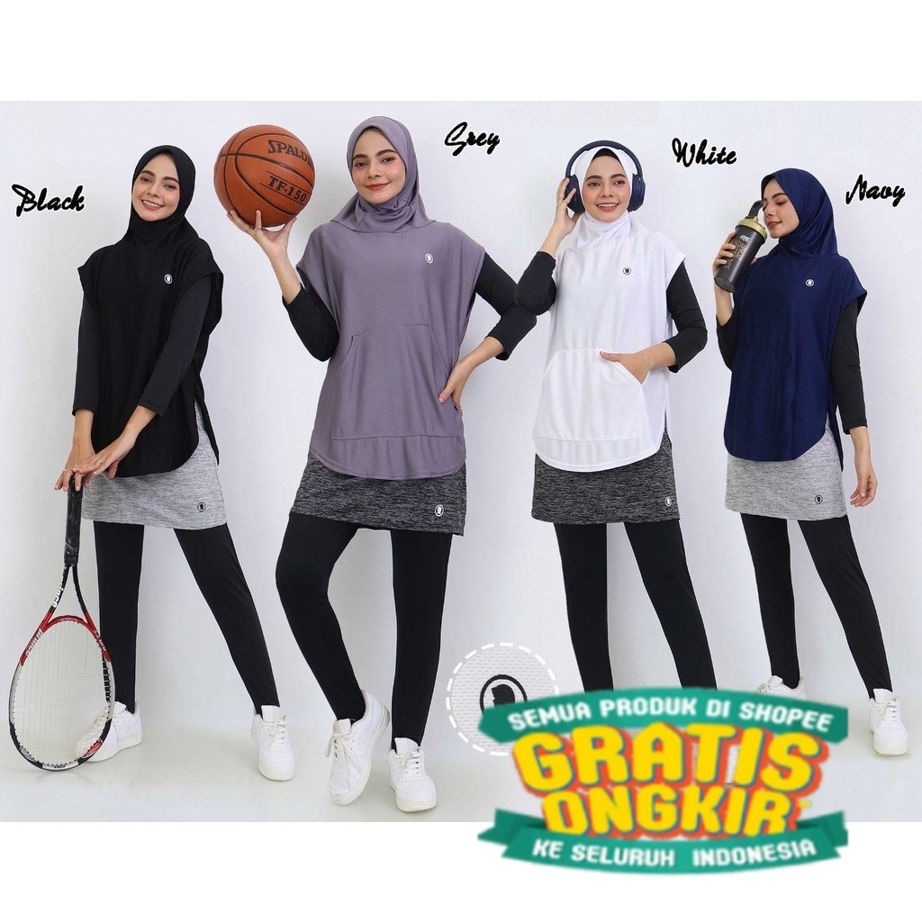 

Hitjab - Vest Rompi Hijab Olahraga Wanita Bersepeda Yoga Zumba Gym Fitness 9-0281/ ZUMA AEROBIK LANTAI