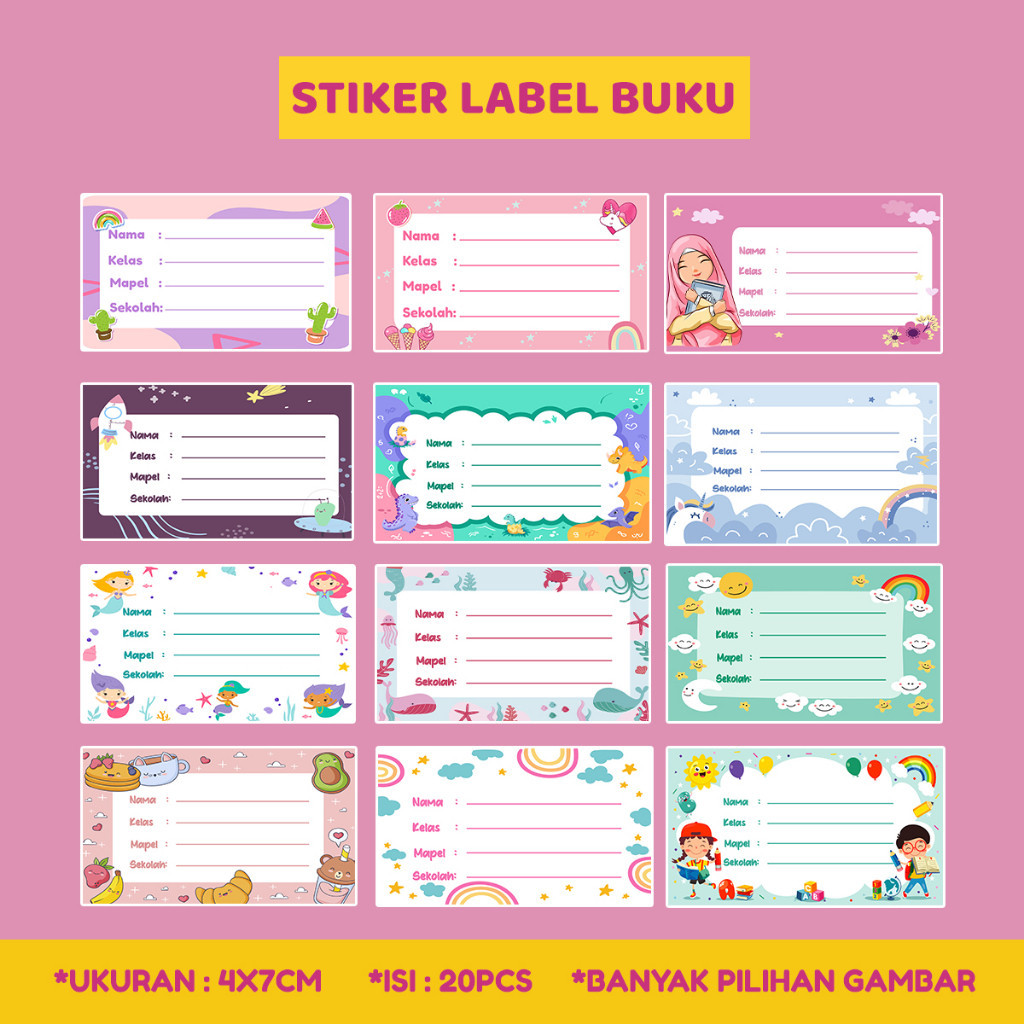 

Print24jam- STICKER LABEL BUKU - STIKER MAPEL - STIKER BUKU SEKOLAH - STIKER MATA PELAJARAN PAUD TK SD