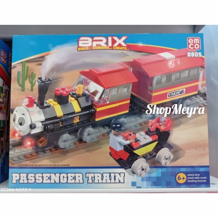 Emco Brix Passanger Train 8805 - Mainan Lego