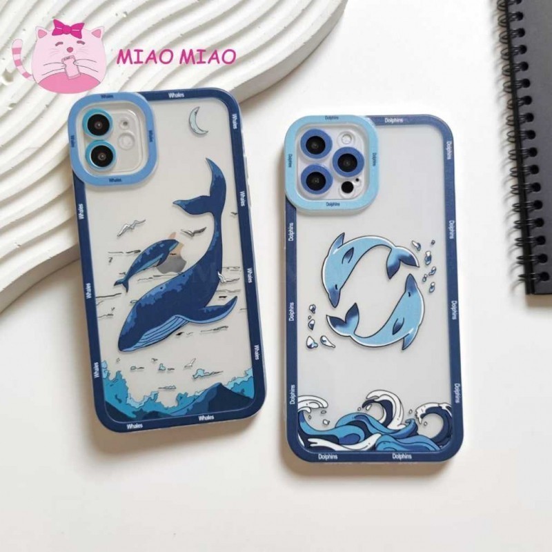 Paus Biru Case Vivo Y21d Y400 Y400 V50 Lite V40 Lite V30e Y29 Y28 Y19s Y18 Y03 Y03t Y100 5g V30 Pro 