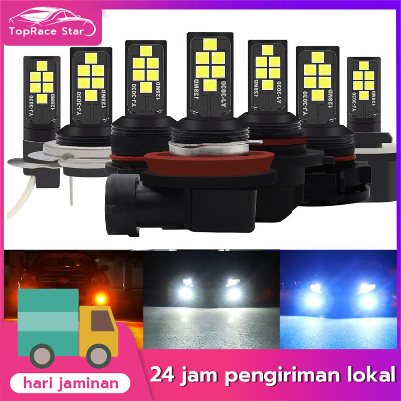 Lampu Bola Lampu Led H11 Super Terang 3030smd 9005 9006 Dc12V Warna Putih Untuk Foglamp/Drl Mobil