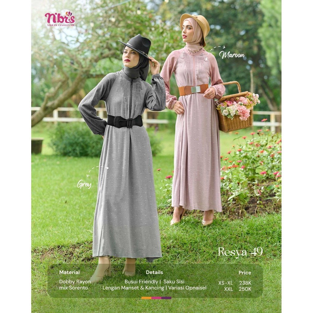 Gamis Wanita Dewasa Terbaru Resya 49 by Nibras