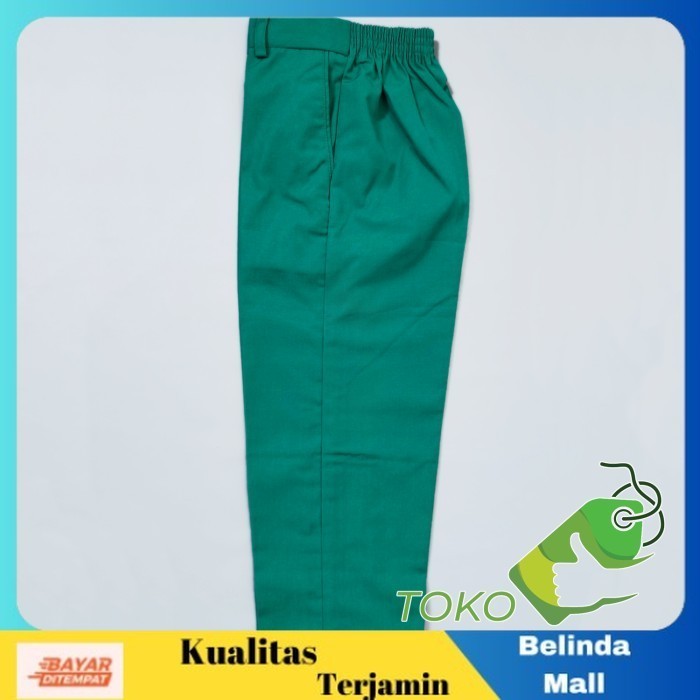 

⭐COD⭐ DISKON JUMBO 3745 Seragam Celana Panjang SD SMP SMA SMK Hijau, 37 Jumbo