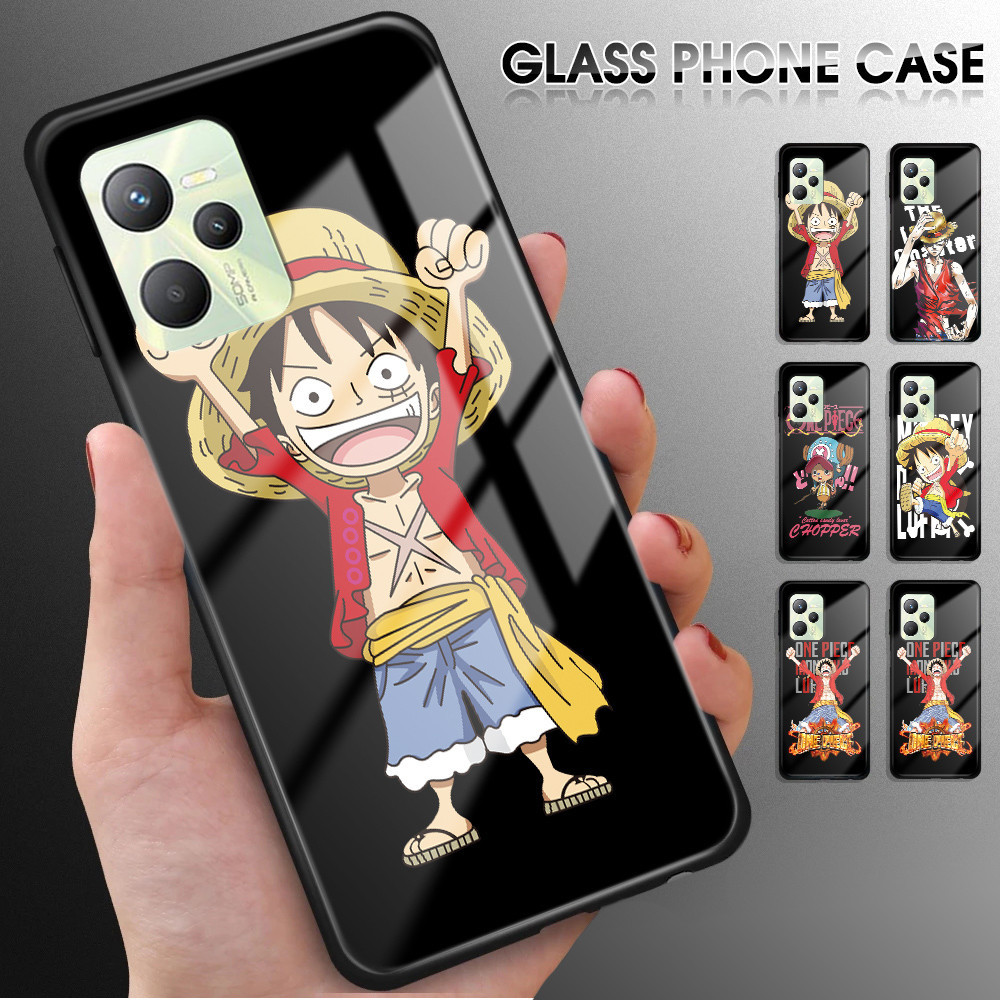 For Realme C35 C33 C30 C31 C21 C21Y C25Y Cartoon (One-Piece) Soft Edge Silicone Case Anime Luffy Sho