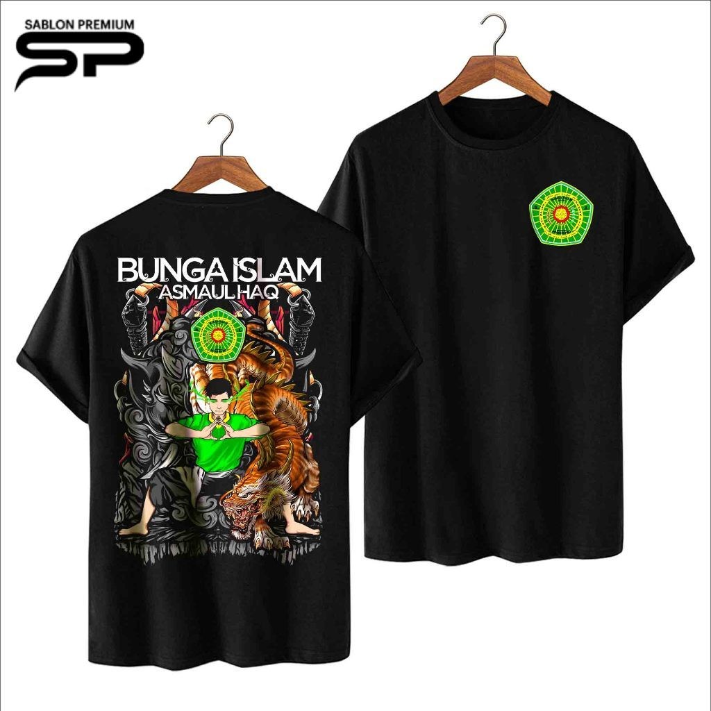 Kaos Bunga Islam Terbaru FREE STIKER - Distro Silat BI 131 Asmaul Haq Terlaris