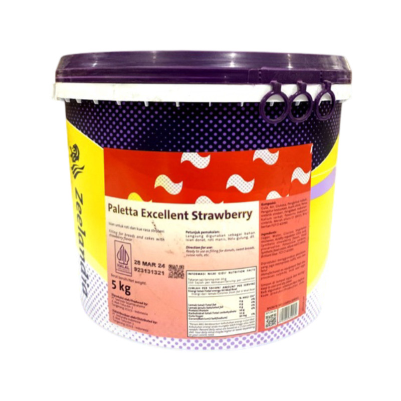 

Zeelandia Paletta Excellent 5kg - Selai Zeelandia Paletta Strawberry Dan Blueberry 5kg