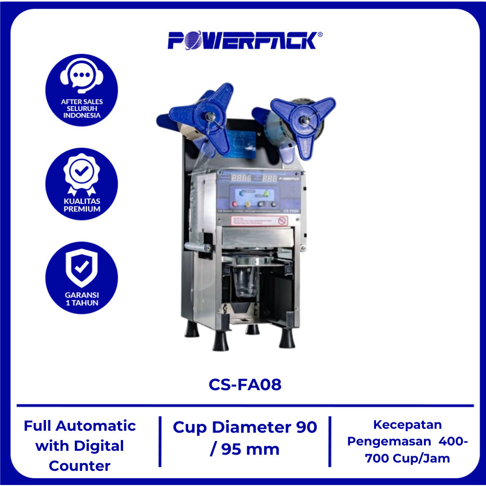 POWERPACK Automatic Cup Sealer CS-FA08