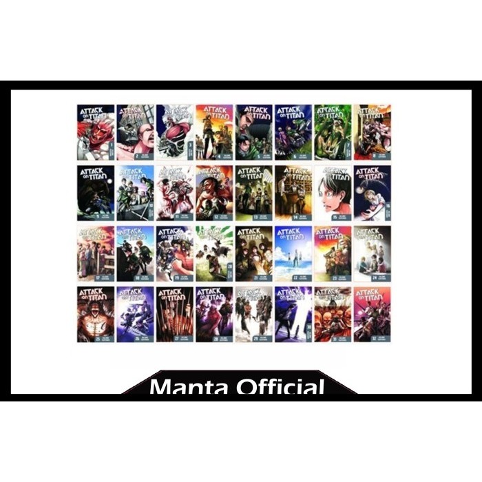 Komik Attack on Titan, Vol. (1-34) (English & indonesia) - MANTA OFFICIAL - pilih volume, english - 