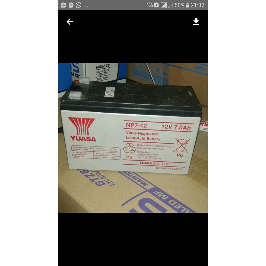 aki np7-12 yuasa berkualitas