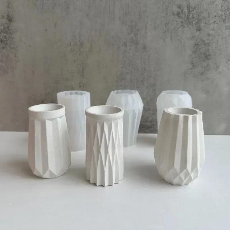 

Handmade Vase Silicone Mold DIY Flower Pot Gypsum Resin Mold Vase Ornaments Concrete Plaster Craft Mold Gardening Home Decor