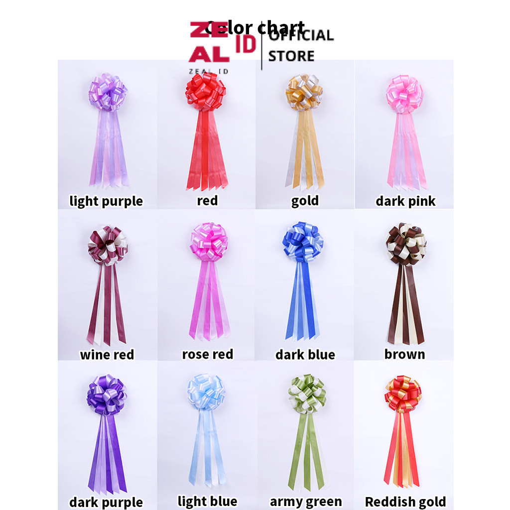

ZEAL-ID - Pita Tarik POM 30 LAZY 2 Warna Decoration Fresh Flower Packaging Plastic Pull Flowers Gift