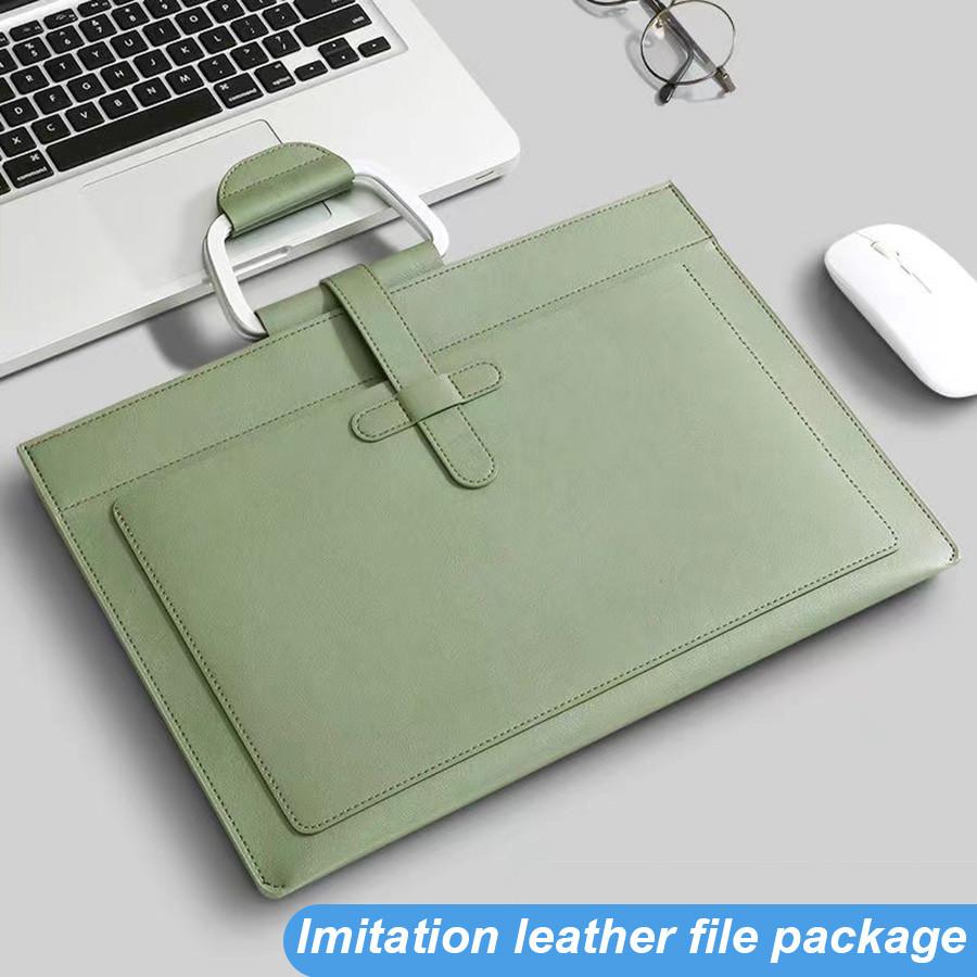 

A4 Leather Document Bag Envelope Document Holder Quality PU Leather Document Pouch Document Organizer File Bag