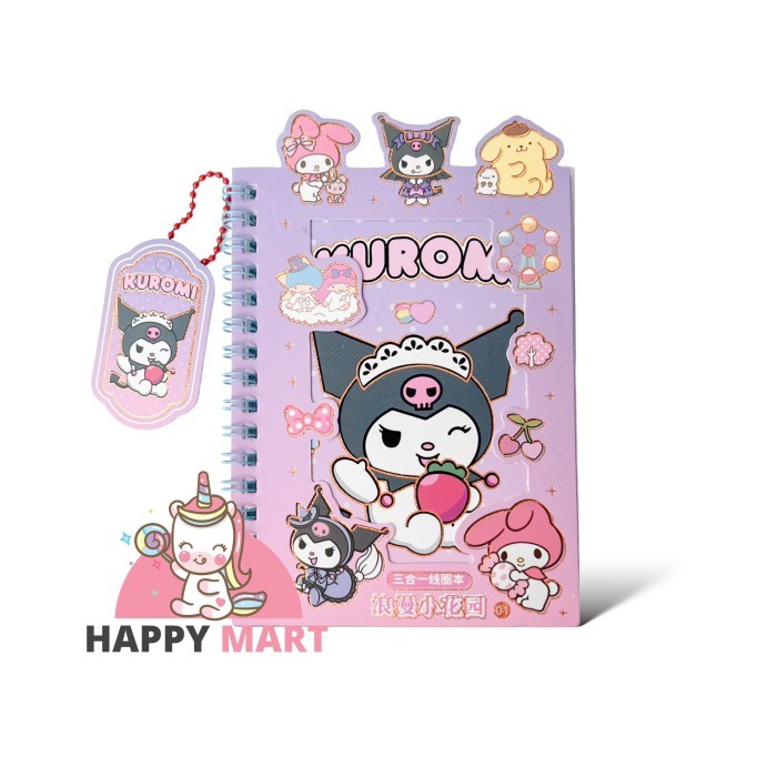 

Notes + sticker motif sanrio kuromi / cinnamoroll - Kuromi fruit