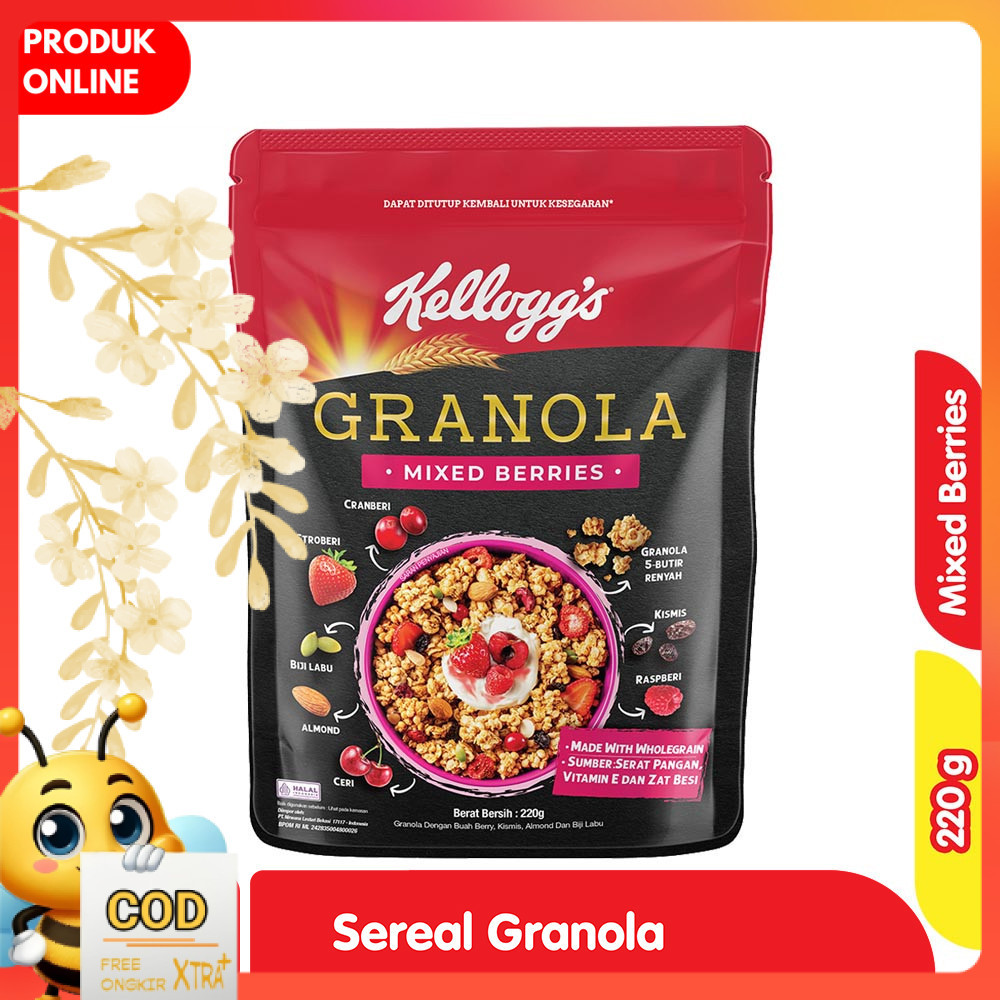 

Kellogg's Sereal Granola Mixed Berries Pouch 220 g
