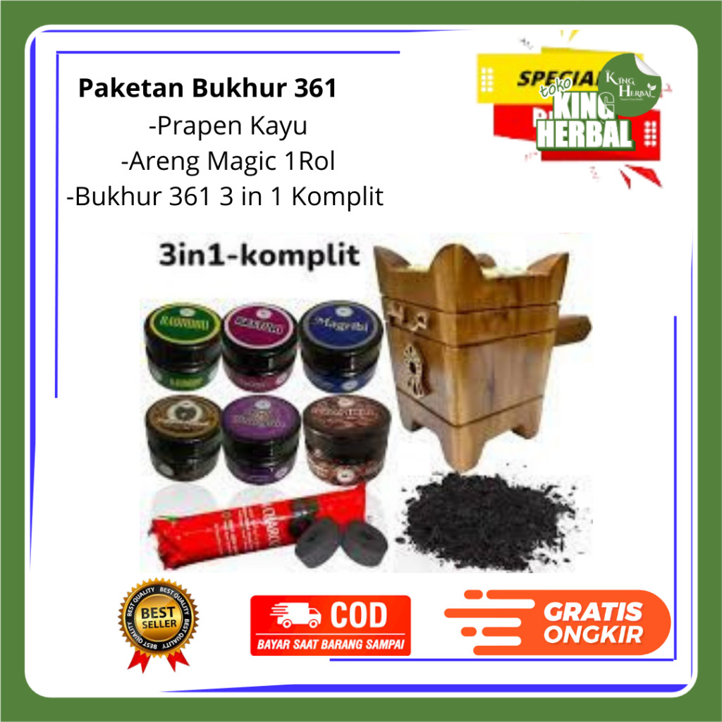 [DISKON] PAKETAN buhur Hajar Aswad by 361 | Paketan Dupa Hajar Aswad / Prapen Kayu Jati / Arang Magi