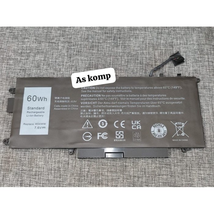 Battery BATERAI DELL  Latitude 5285 5289 7389 7390 K5XWW