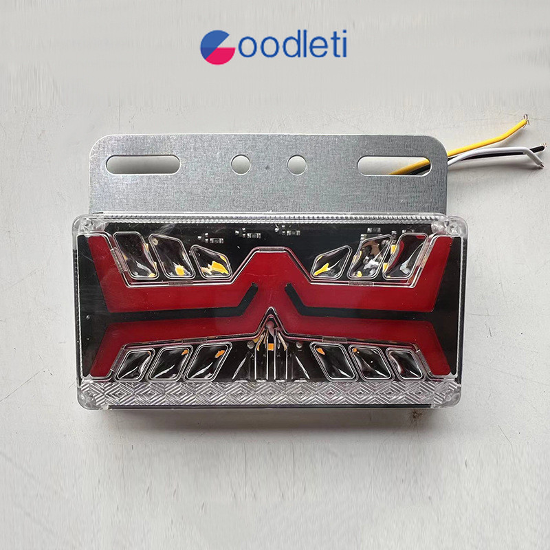 Lampu Panduan LED Lampu Tepi Mengalir Berkedip Lampu Tepi Tahan Air Sinyal Belok goodleti