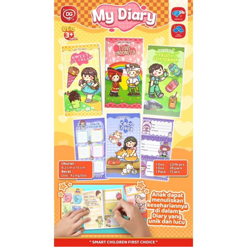 

DG MY DIARY - NOTEBOOK - MEMO SPIRAL BESAR - MEMO SPIRAL KECIL - MEMO LEM / BUKU BOOK NOTE MEMO JADWAL PELAJARAN STIKER BUKU / MAINAN