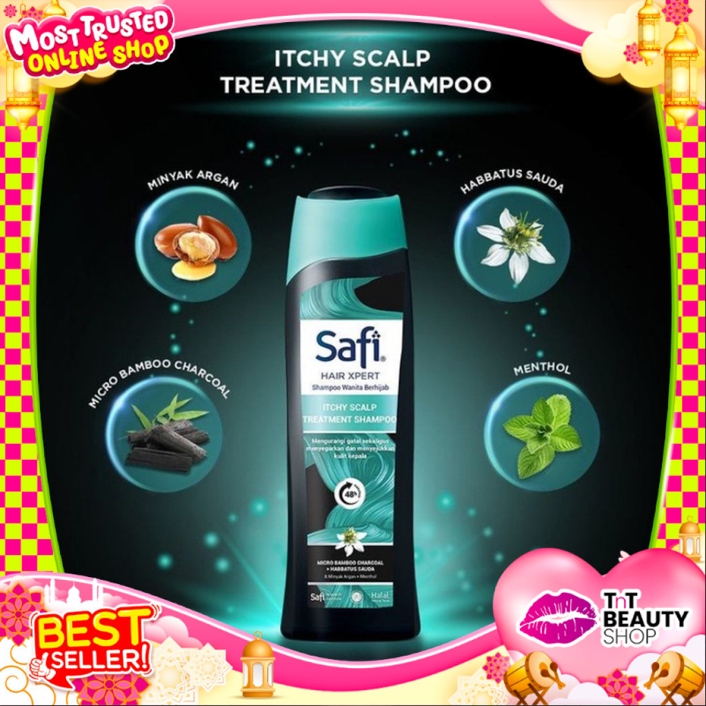 Safi Hair Xpert-Itchy Scalp Treatment Shampoo 160gr - 320g - Perawatan Rambut | TnT Beauty Shop