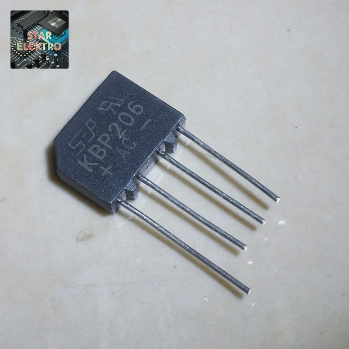 DnG27 KBP206 Sip-4 KBP206G KBP 206 Dioda Sisir 2A 600V SEP Bridge Diode