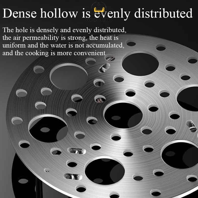 Stainless Steel Rak Kukus Bulat Besar Telur / Tatakan Panci Tatakan Kukusan / Geoolimy