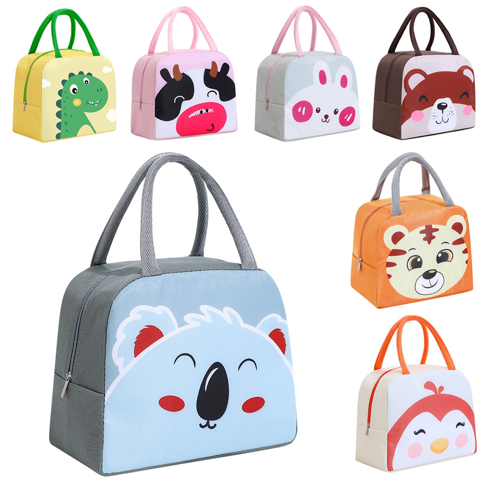 Portable Creative Insulated Thermal Lunch Box Picnic Supplies Bags Cartoon Lunch Bag Box Lunch Bags 