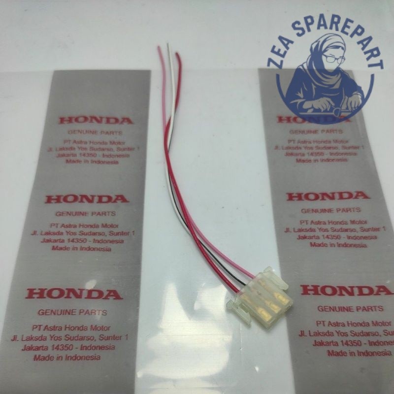 Soket tombol 3 pin tombol lampu stater Dim Honda
