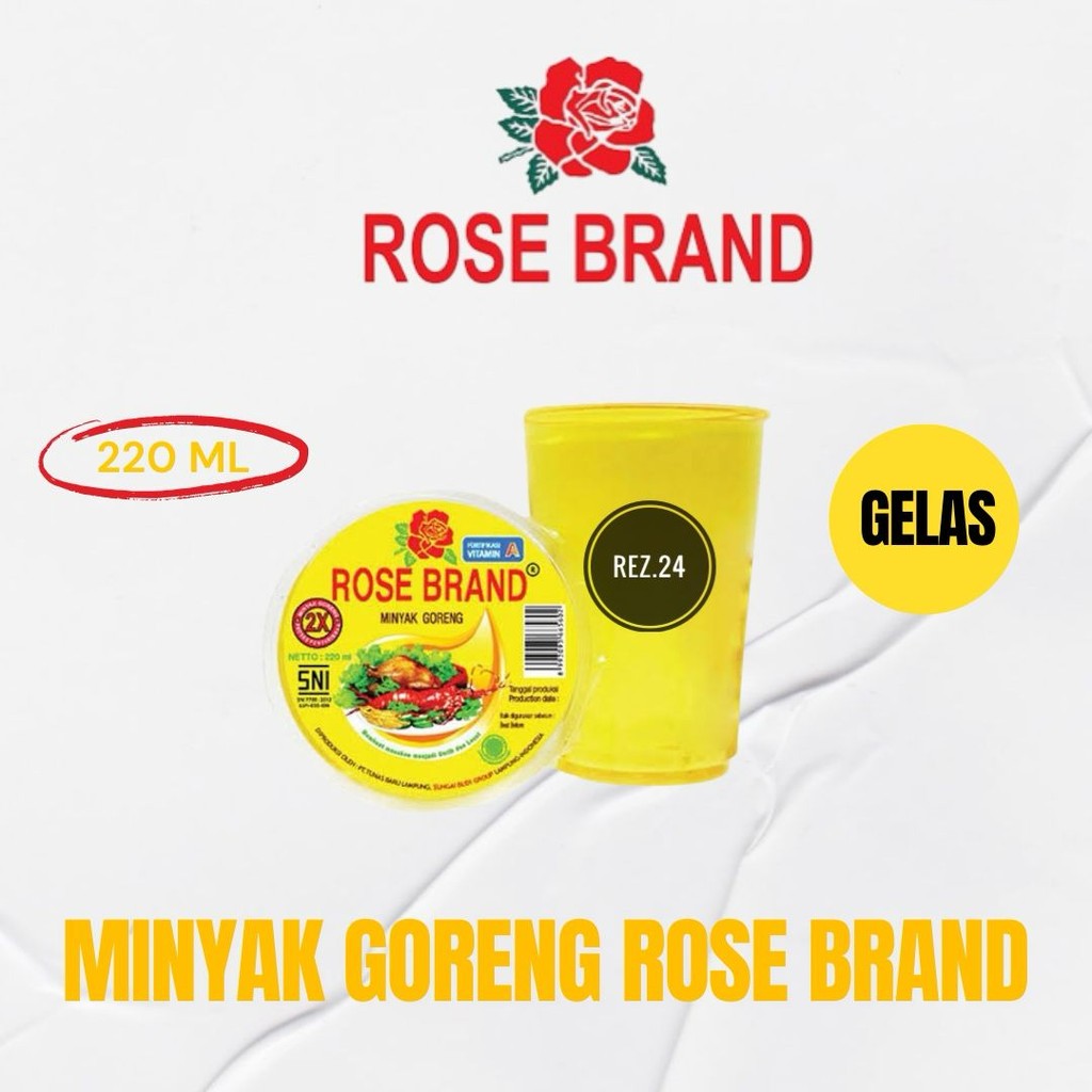 

Minyak Goreng Rose brand Gelas / Cup 220Ml