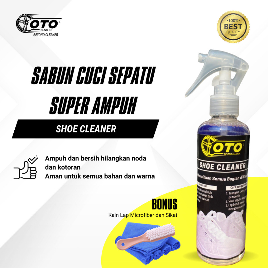 OTO Cleaner Sabun Pembersih Sepatu Putih & Warna Super Ampuh Cairan Pembersih Sepatu - Shoe Cleaner