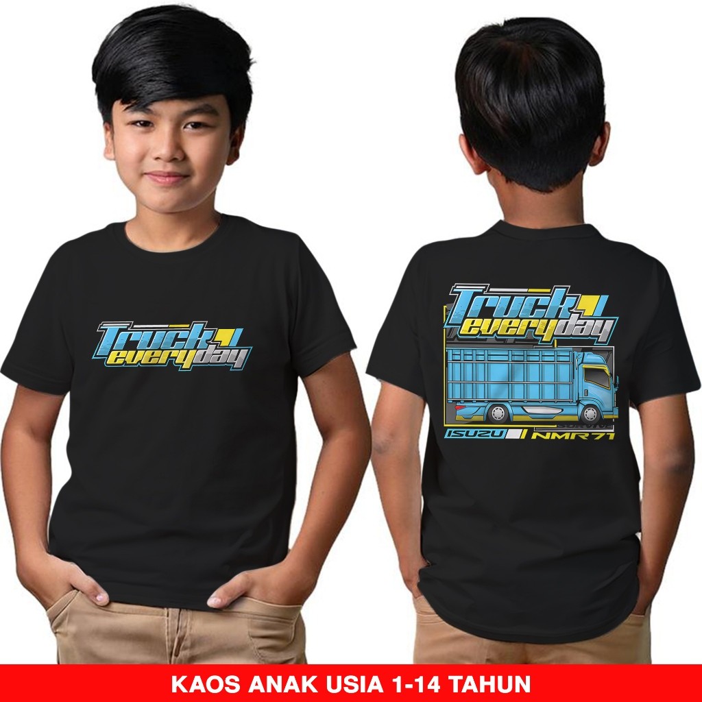 Bandar Kaos Truck Everyday Isuzu NMR71 - Kaos Anak Usia 1 Tahun Sampai 14 Tahun - Kaos Truckmania In