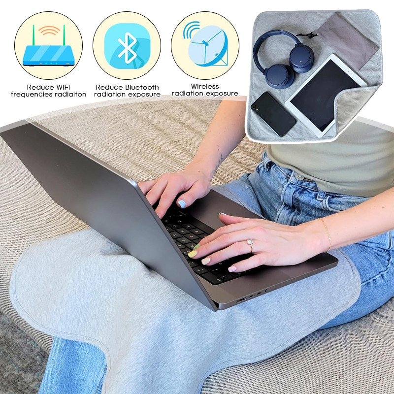 46x46cm EMF Radiation Protection Blanket Anti Radiation Security Blanket Anti-electromagnetic Wave E