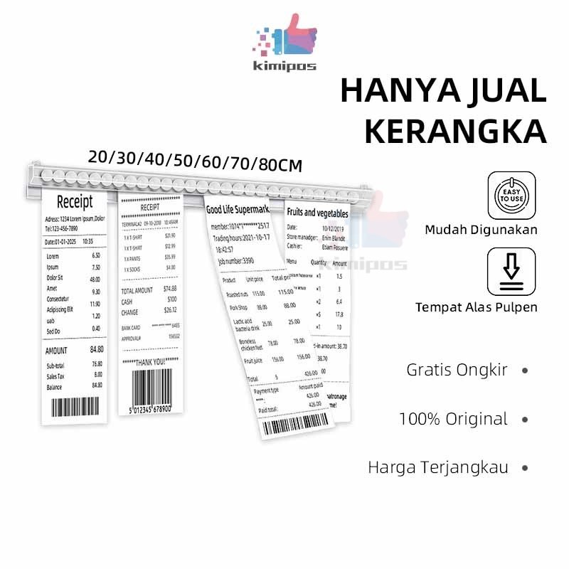 

Bill Holder / Capitan Nota Akrilik / Receipt Holder / Penjepit Kertas Bon Bill