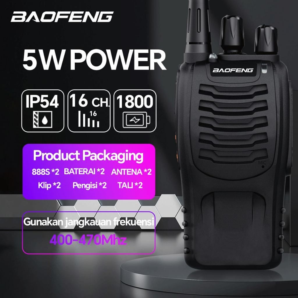 HT Baofeng BF 888S / Baofeng Handy Talky Radio HT/ Antena Radio HT Baofeng 888S/ Radio HT Walkie Tal