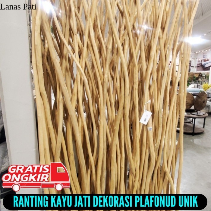 

Ranting Pohon Jati Kayu Ranting Dekorasi panjang 100-200 cm XD5