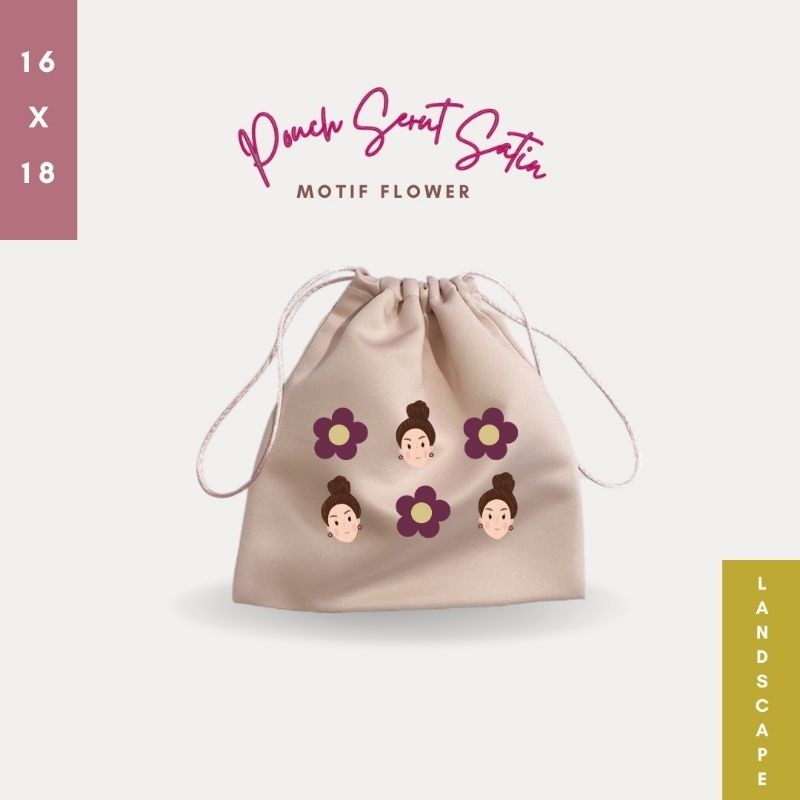 Tas Serut Make Up Mini Untuk Travel Motif Lucu