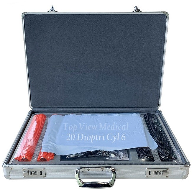 Trial lens set Alat Periksa Mata Optik 20 Dioptri Cyl 6 / Trial Lens Trial Frame Optical Aluminium C