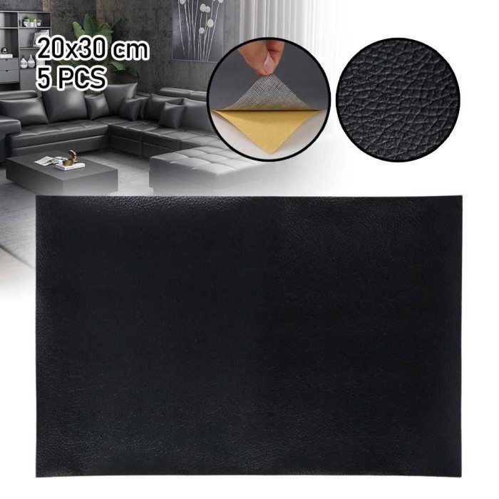

TRFF Kulit Sintetis Tambal Sofa Self Adhesive PU Leather 20x30cm 5 PCS RXNS2M