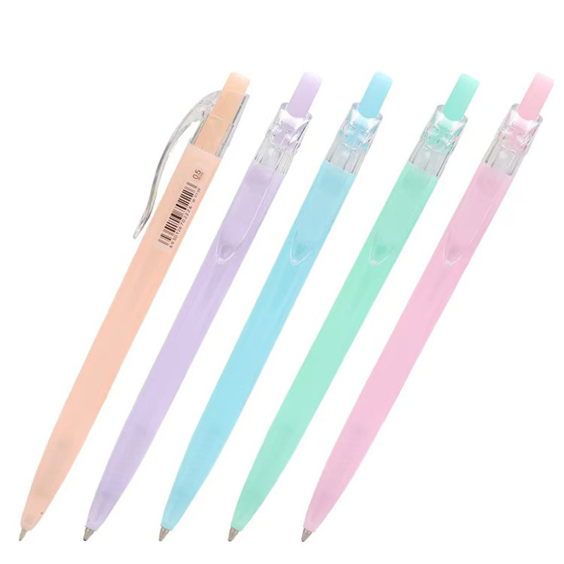

5PCs/set Morandi Blue Ballpoint Pen 0.5mm Gel Pens Sets for Note Taking Drawing Students Stationery Supplies Offices Accessories