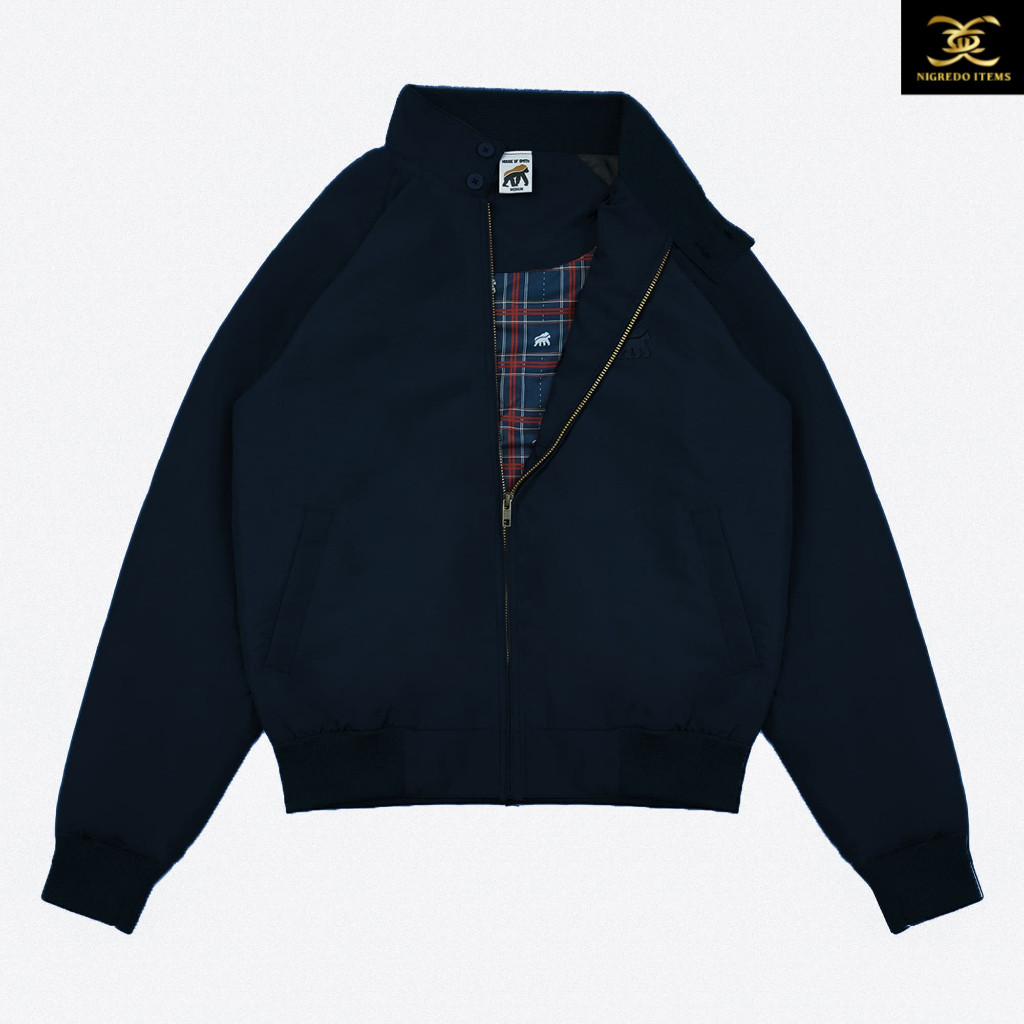 House of Smith Jaket Harrington Pria - Hangor Navy #4 - Harrington Jacket