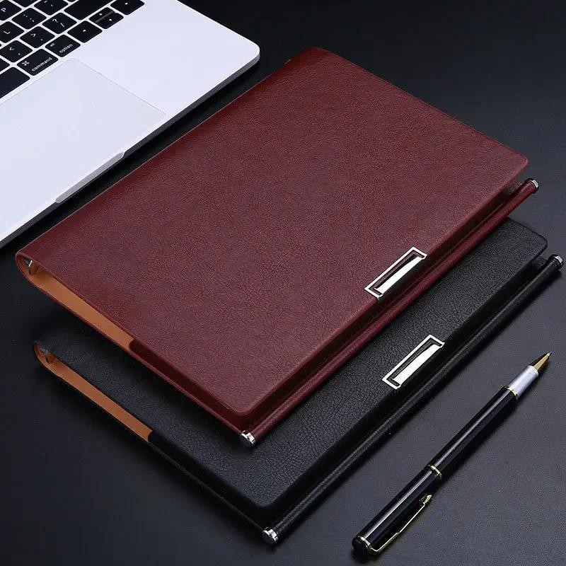 

Office Business Supplies A5 Soft Leather Notebook Detachable Pages For Note-taking Journaling Can Print Logo