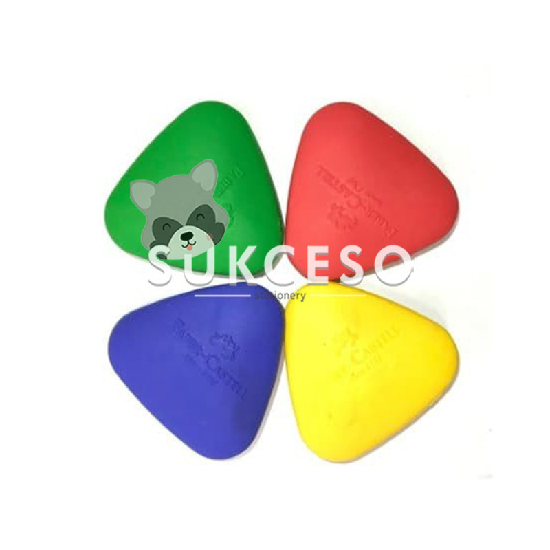 

Faber Castell Grip Crayon Eraser Triangle Pouch Penghapus Crayon Bentuk Segitiga