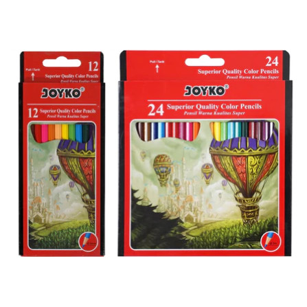 

Color Pencil / Pensil Warna Joyko 12 dan 24 Warna Panjang CP-100 / CP-101