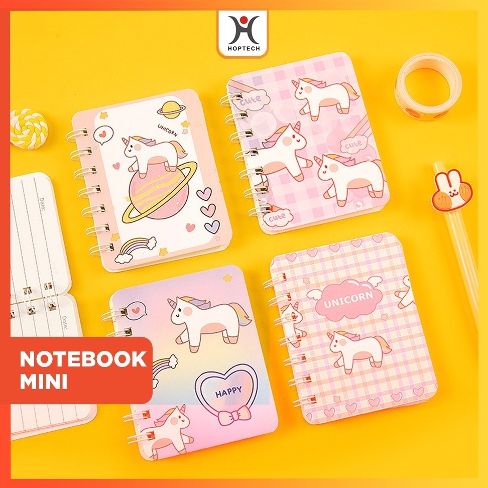 

[MS] - Notebook Mini A7 Buku Catatan Kartun 80 Lembar | Buku Tulis Stationery Sekolah