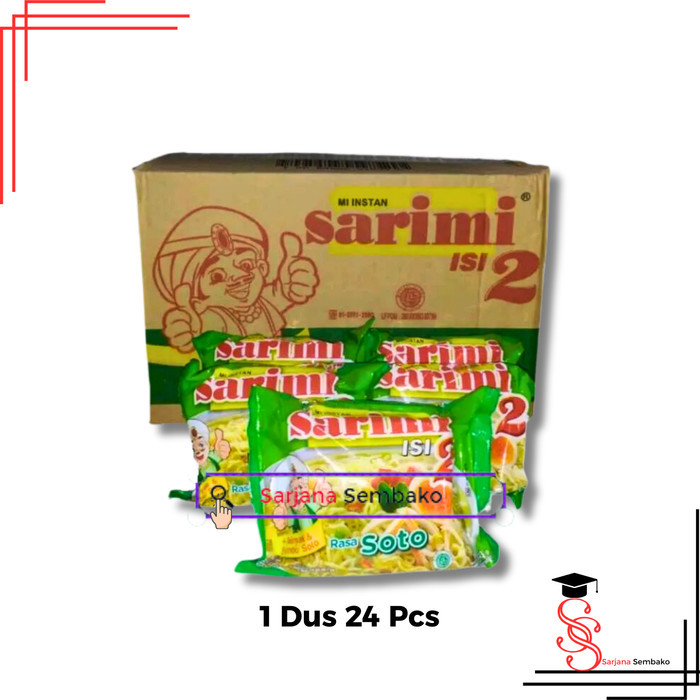 

Sarimi Isi 2 Soto Mie Kuah - 1 Dus 24 Pcs