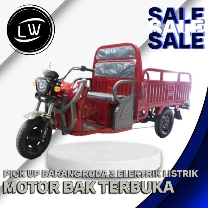 MOTOR BAK TERBUKA ELEKTRIK LISTRIK / PICK UP BARANG RODA 3 ELEKTRIK LISTRIK