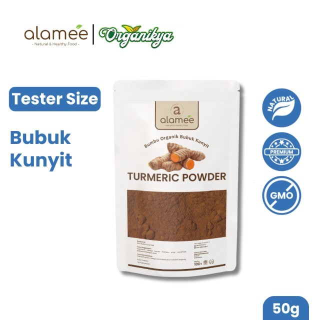 

ALAMEE Kunyit Bubuk Turmeric Powder Ground Bumbu Dapur Instan Organik Murni Asli Tanpa Campuran organikya