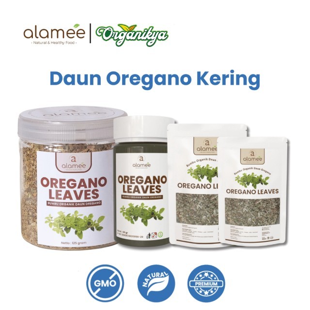 

ALAMEE Oregano Kering Dried Leaves Flakes Garnish Murni Asli Tanpa Campuran Bumbu Dapur Organik organikya