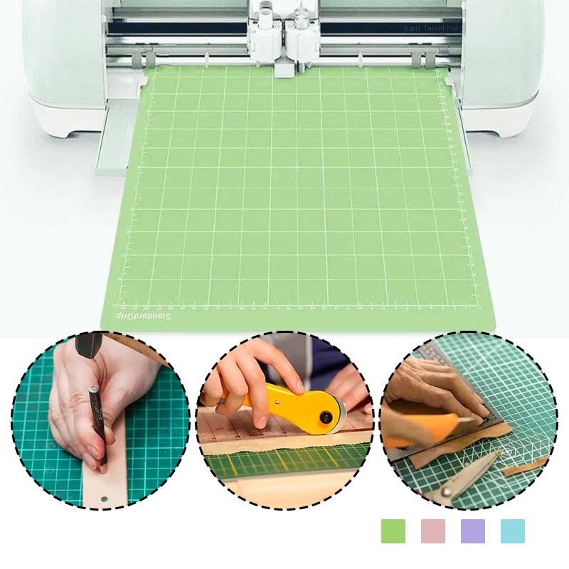 

Cutting Pad Cutting Mat Pink PVC Cutting Mat DIY Cutting Board(Pink Biru Hijau Ungu)